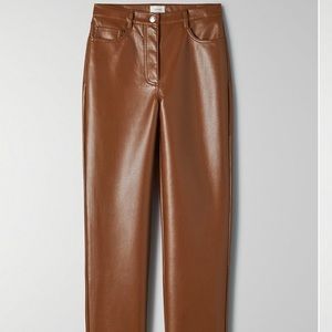 Aritzia Melina pant in cognac